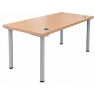 Bureau reconditionné - 160 x 80 cm - Pieds U - Chêne