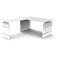 Bureau reglable L 1600xP800mm- stage One Form4 + extension L 1000 mm