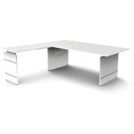 Bureau reglable L 6000xP2000mm- stage One Form4 + extension L 1000 mm