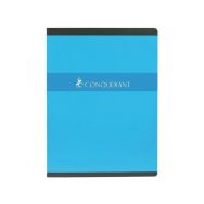 CONQUERANT Cahier 24x32cm Grands Carreaux Seyès 96 Pages Agrafées Couverture Carte Coloris Assortis