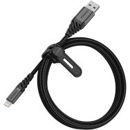 Câble Premium tressé et renforcé USB-A à Lightning 1m noir