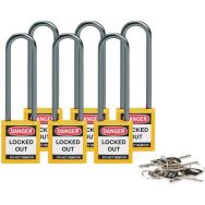 Cadenas de sécurité compacts dotés de clés différentes - Brady