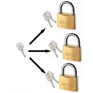 Cadenas série 85 - Varié pour clé passe - 2 clés