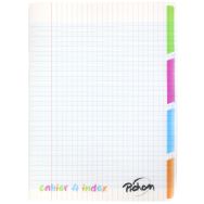 Cahier 4 en 1 polypro incolore 4 sections 24x32cm seyes 70g