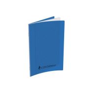 Cahier 192p agrafées 17x22 grands carreaux seyes - Conquerant