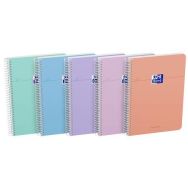 Cahier Smart Spirale 155x215 160P Ligné assorti Pastel