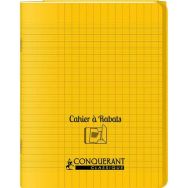 Cahier avec rabats 96 pages seyes 17x22 cm polypropylène - Conquerant