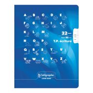 Cahier maternelle 17x22 cm 32 pages 90g 1 feuille double ligne 3mm, 1 feuille unie