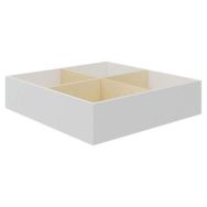 Caisson boîte de rangement blanche