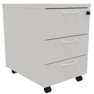 Caisson mobile bois 3 tiroirs Gris