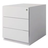 Caisson mobile en métal - 3 tiroirs - Gris