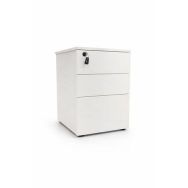 Caisson reconditionné mobile - 3 tiroirs - Blanc