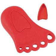 Cale porte - forme pied 120 x 90 mm rouge-Wattelez