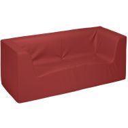 Canapé 2 places Diabolo Adulte tissu PVC coloris rouge