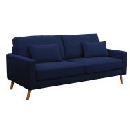Canapé 2 places Stockolm tissu polyester bleu