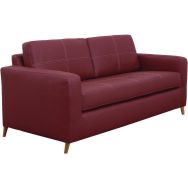 Canapé Colorado PVC classé non feu allumette cigarette pied bois