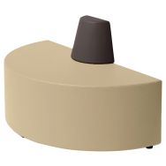 Canapé Ellipto demi cercle simili cuir bicolore adulte - Spouf
