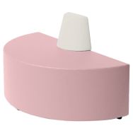Canapé Ellipto demi cercle simili cuir bicolore enfant - (2) - Spouf