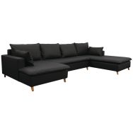 Canapé Milaré + méridienne longue à droite PVC classé non feu - MMP