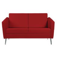 Canapé Wind 2 places dossier haut pied métal tissu enduit PVC M1 - GGI