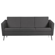 Canapé Wind 3 places dossier haut pied métal tissu enduit PVC M1 - GGI