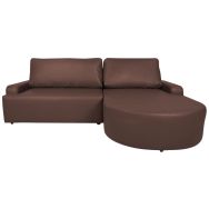 Canapé convertible BAILE angle droit enduit PVC - MMP