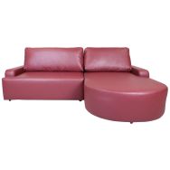 Canapé convertible BAILE angle droit enduit PVC non feu - MMP