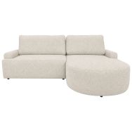 Canapé convertible BAILE angle droit velours non feu - MMP