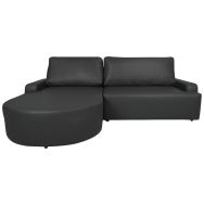 Canapé convertible BAILE angle gauche enduit PVC - MMP