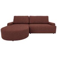 Canapé convertible BAILE angle gauche velours non feu - MMP