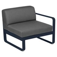 Canapé droit 1 place Bellevie coussins gris graphite - Fermob