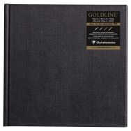 Carnet Collé Goldline 140g papier blanc carré - Clairefontaine