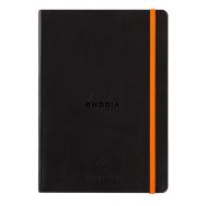 Carnet perpétuel noir A5 coins microperforés + élastique