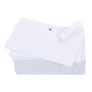 Cartes à imprimer PVC - Blanches - 5 mm - Lot de 100 - Sogedex