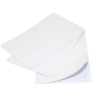 Cartes à imprimer PVC blanches - 1 face adhésive - Sogedex