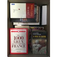 Carton de livres pour boite à livres Cube