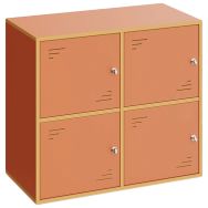 Casier scolaire Locky H.80 cm 4 compartiments - Mirplay School