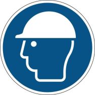 Casque de protection obligatoire rigide 20 cm Ø
