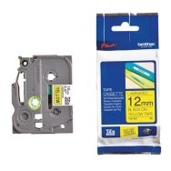 Cassette ruban pour étiqueteuse Brother - L: 12 mm - TZE-631 - Jaune