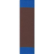 Ceinture de judo coloris bicolore - rouleau 50 m bleu-marron
