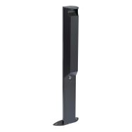 Cendrier 3l /pied Arkea avec serrure - anthracite mat 7016-Rossignol Pro