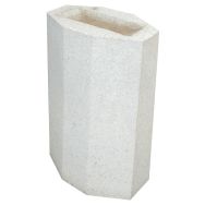 Cendrier ONDINE 2 L béton blanc sablé ton pierre