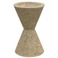 Cendrier cône béton 3 L gravillons lavés