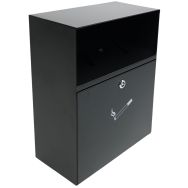 Cendrier mural avec auvent - 4L - noir