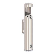 Cendrier mural rond en inox poli 1,7L