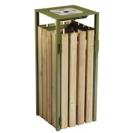 Cendrier/poubelle Eden à poser / à fixer 1,5l/110l bois-Rossignol Pro
