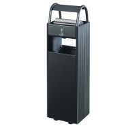 Cendrier / poubelle sur pied Kopa - 6l / 30l - anthracite mat 7016-Rossignol Pro