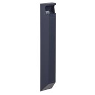 Cendrier sans serrure mural Arkéa 3l  - anthracite mat 7016-Rossignol Pro