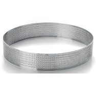 Cercle à tarte rond perforé 24cm inox