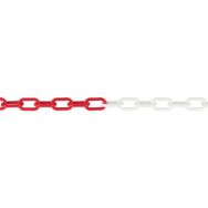 Chaîne en plastique 25m rouge-blanche